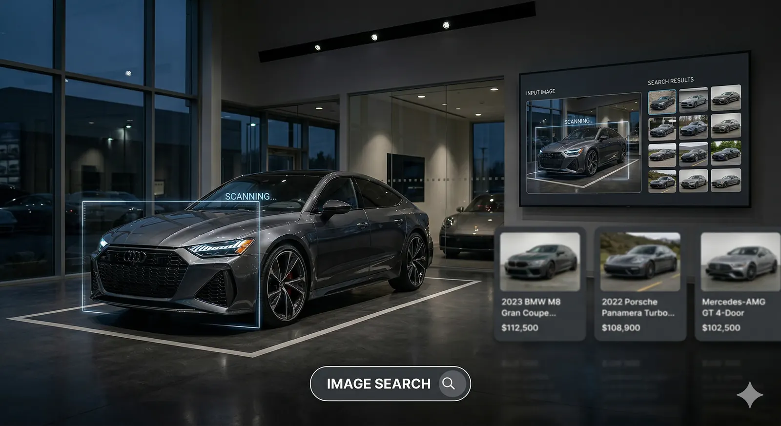 Image search showroom background